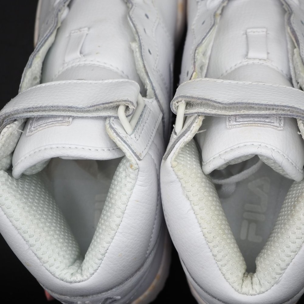 Fila F-13V Boys Shoes Triple White 31F131LT - Picture 7 of 12